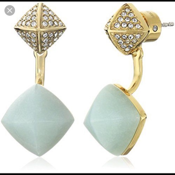 Michael Kors Jewelry - MICHAEL KORS BLUSH RUSH JACKET EARRINGS